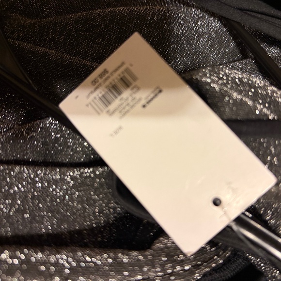 NWT Silver Shimmer halter tie back  jumpsuit - Picture 4 of 4